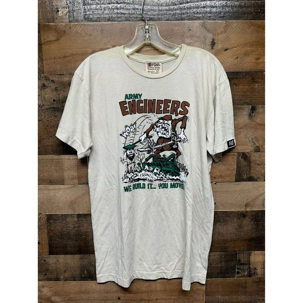 NWT Ed Roth "Army Engineers" Men's T-Shirt‎ Size Medium